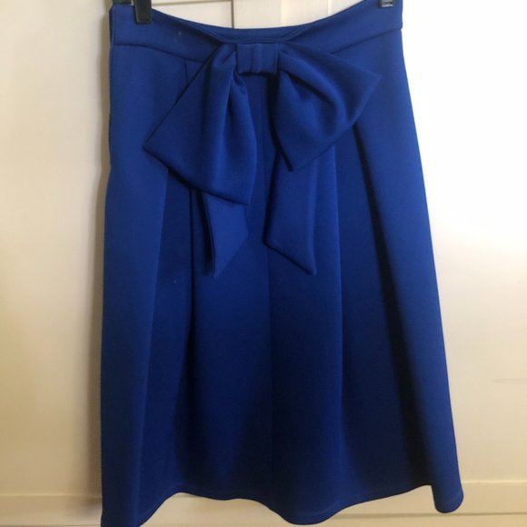 Asos Scuba Midi skirt in Royal Blue sz 6 - Picture 1 of 4